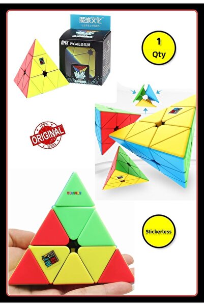 TOYFEST Moyu Pyramid V2 Cube - مكعب روبيك ذكي بدون ملصقات