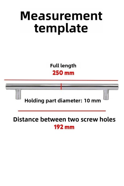 Badem10 Rosemary 192 Mm Inox Metal Club Bucătărie Sertar Uși Butoane