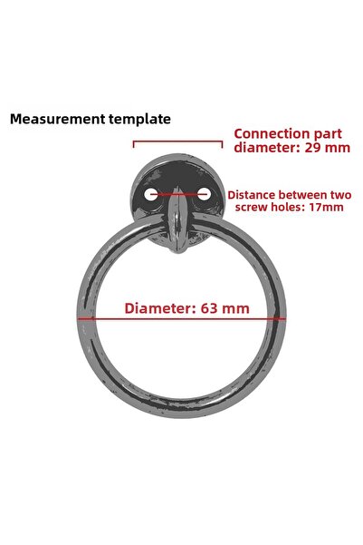 Badem10 Pendulum Cabinet Cabinet Handle Handles Handle Gold Metal Ring Handle (4 Pcs) Furniture Kitchen Drawer