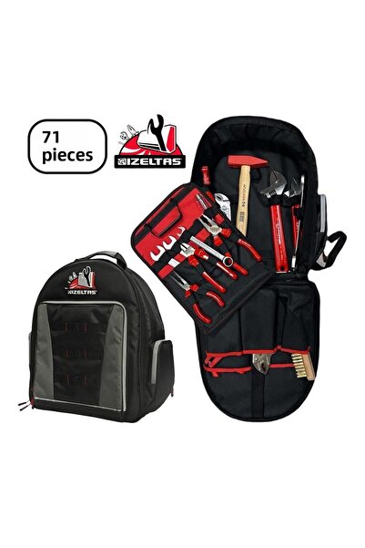İzeltaş İzeltaş 13000005375 مجموعة صيانة الغلايات مع حقيبة قماش 71 قطعة
