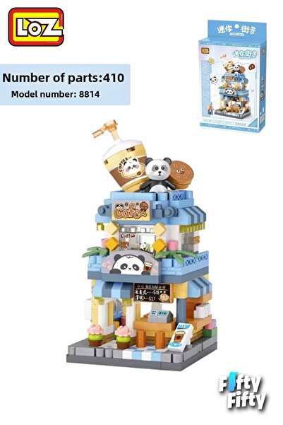 Vagonlife Loz Micro Block Series Coffee Shop 400 Pieces Toy Construction Set Fflz-8814