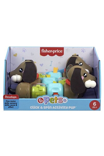 FISHER PRICE JUCARIE CATELUS DE ACTIVITATE PENTRU BEBELUSI CLICK AND SPIN