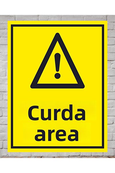 zafrakreklam لوح إشارة منطقة الخردة PVC 24X34 سم