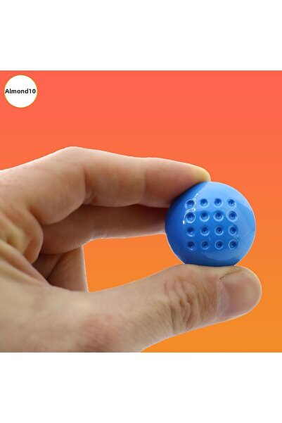 Badem10 Dotted Mushroom Button Metal (Blue) Children's Room Furniture Kitchen Drawer Cabinet 10 Pieces Handles