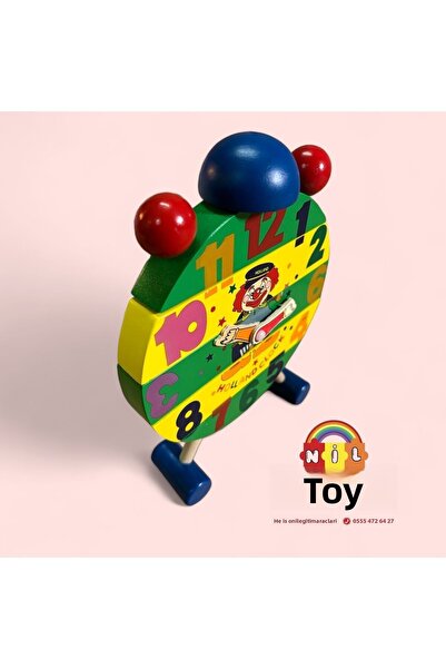 niloyuncak ساعة خشبية تفكيك - نموذج رمادي