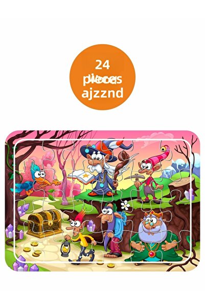 LİPYOS أحجية خشبية من 24 قطعة من المخلوقات السحرية اللطيفة