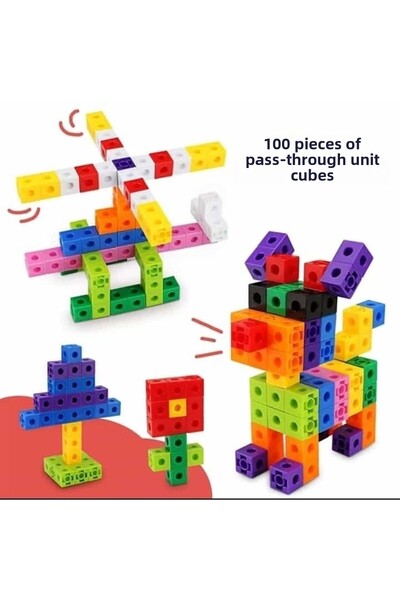 Nihal Süeda Educational Interlocking Unit Cubes 100pcs