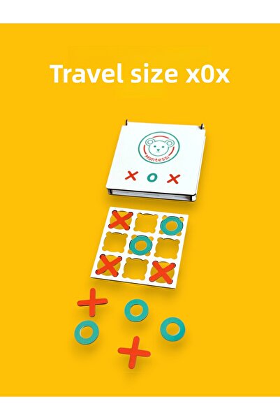 Karter İnovasyon Travel Size Xox Game,Pocket Size Xox,Boxed Xox Game,Wooden T...