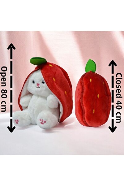 Dolly تصميم الحبيب على شكل أرنب الفراولة مقاس كبير (حافظة مفتوحة 80 سم مغلقة ...