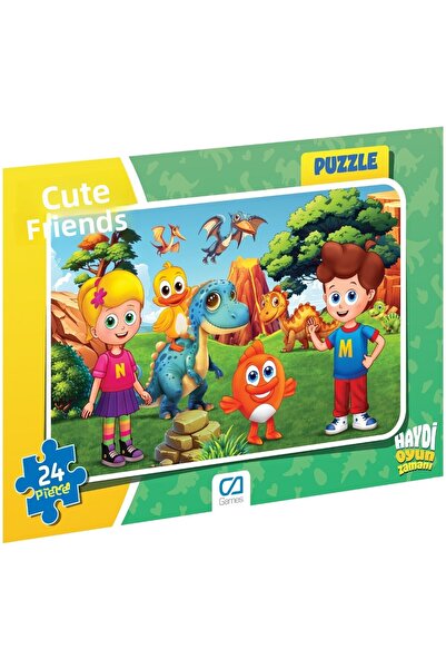 CA Games أصدقاء لطيفون مرخصون 35 قطعة مؤطرة 34 × 24 سم لغز الصور المقطوعة للأ...