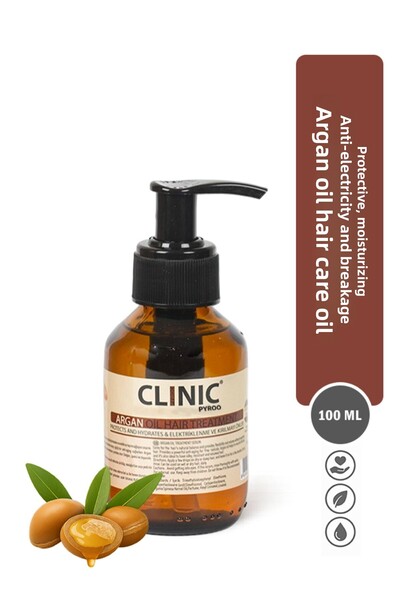 CLINIC PROFESSIONAL زيت الأرغان للعناية بالشعر - واقي ضد التجعد والتكسر، مرطب...