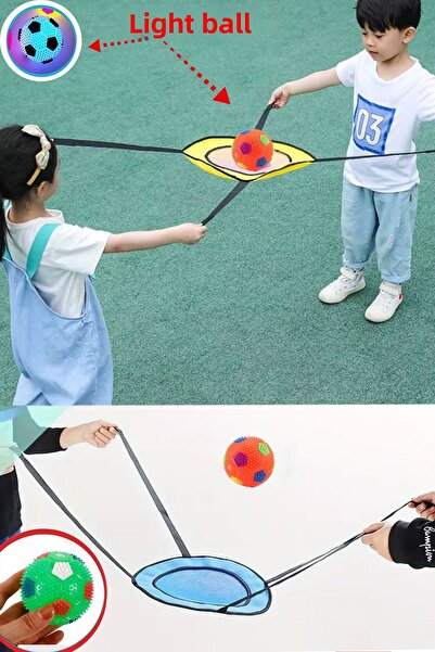 Nurnivus Toss Two-Person Children's Ball Throwing Game Activity Balance Senso...