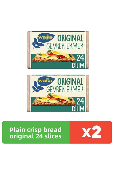 Wasa Plain Crisp Bread Original X 2 Pcs