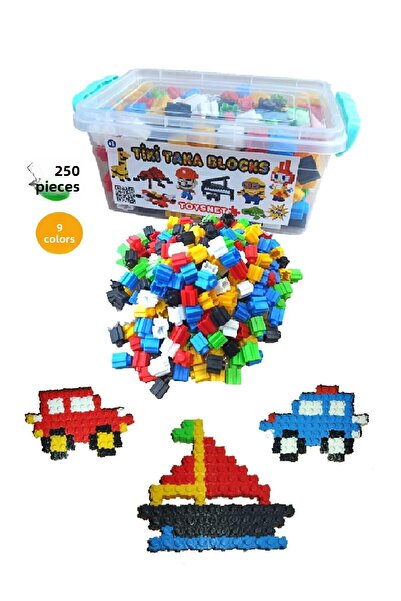 toysnet Educational Toy And Building Toys Tiktak Blocks 250 Pieces 6 Colors S...