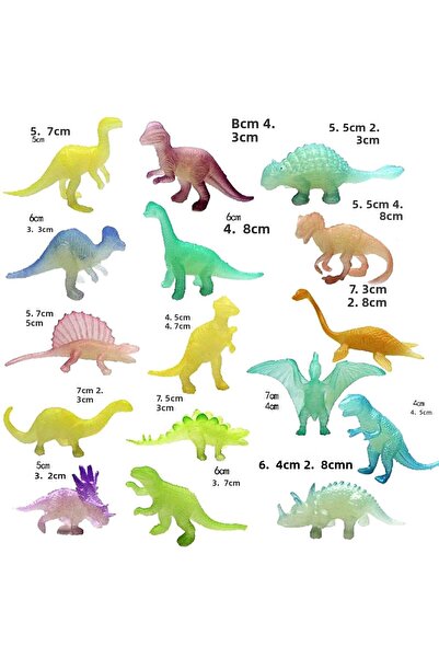 Choice 16 قطعة مختلفة 16 قطعة/حقيبة مكعبات ديناصورات جوراسيك وورلد المضيئة في...