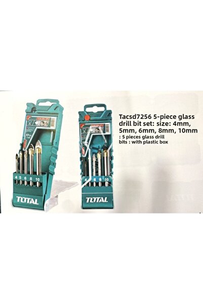 TOTAL - Top Bottom Set of 5 glass drill bits