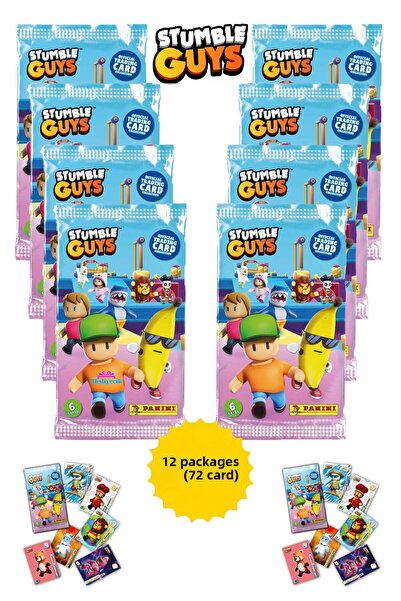 hediyecik بطاقة ألعاب Panini Stumble Guys 12 Pack - 72 بطاقة