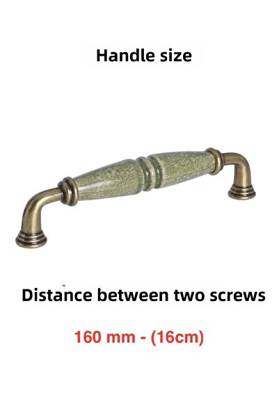 Porcellana Perla (16cm)-Porțelan Dulap Sertar Bucătărie Baie Copii Mobilier Mâner Mâner Kulb Kulb inci160mm-STK3361