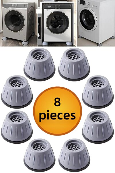 NUBLADO Laundry Dishwasher White Goods Anti-Vibration Riser Stand Base Stand 8 Pieces.