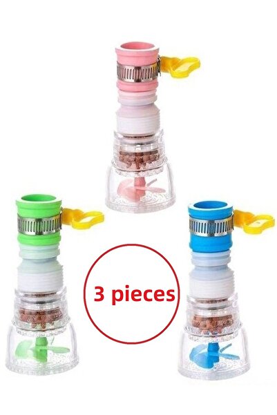 Özasya AVM 3 Pieces Rotating Head with Propeller and Stone Faucet Head