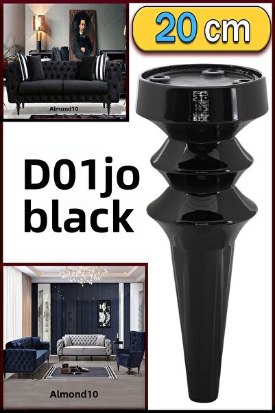 Badem10 Oliva Negru 20 Cm Mobilier Canapea Fotoliu Unitate Tv Consolă Upgrade...