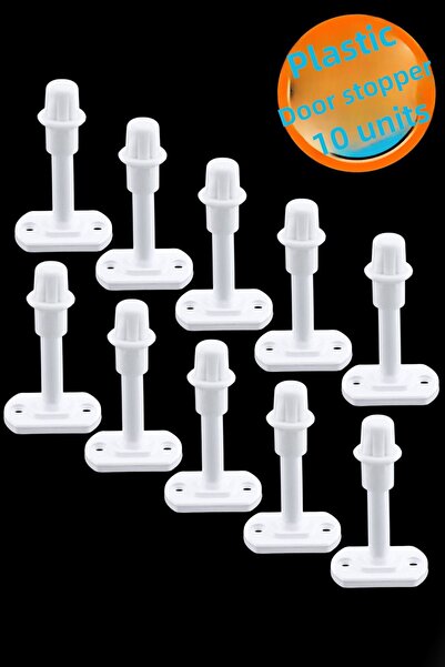 NZB White Color Plastic Door Window Buffer 8 cm Screw Wall Soundproof Silicon...
