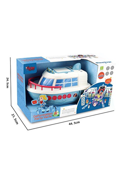 Vardem Party Boat with Sound and Light Accessories White