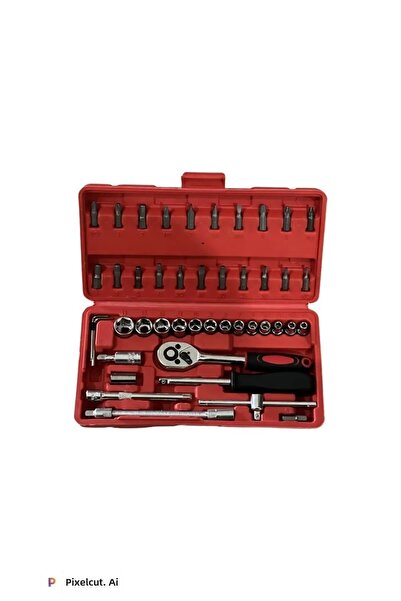 PCSSOLE Newprotech 46 Piece 1-4 Socket and Torque Set