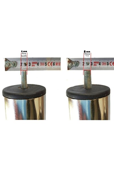Marka Picior de bază de 15 cm - Picior de scaun - Picior de canapea - Bolted - Filetat (8 bucăți)