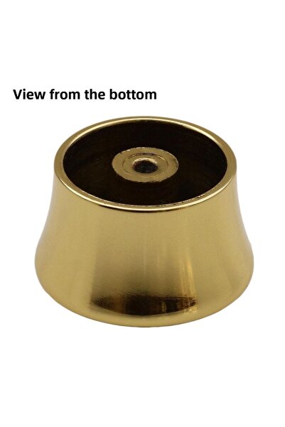 Badem10 Mayra Button Furniture - Kitchen Drawer Cabinet, Door Handle, Gold Color Metal Handle