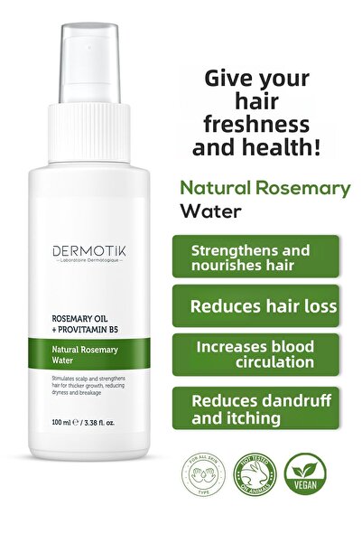 Dermotik ماء إكليل الجبل المضاد لتساقط الشعر وتقوية الشعر مع دعم فعال بروفيتا...