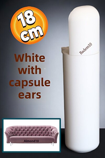 Badem10 Capsule Bohemian (Premium) Furniture Sofa Tv Unit Armchair Base Leg Feet Matte White 18 cm