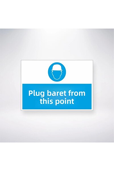 SareDesing ملصق خوذة تاك 21 × 28 سم من هذه النقطة