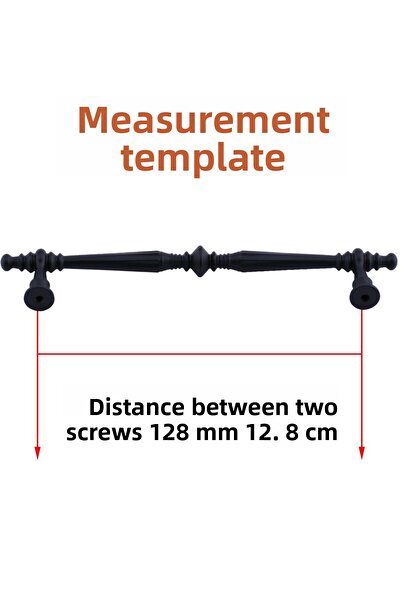 Badem10 Muse Mâner metalic negru 128 mm 12,8 cm Mobilier Bucătărie Sertar Dulap Dulap Mânere Capac Mâner