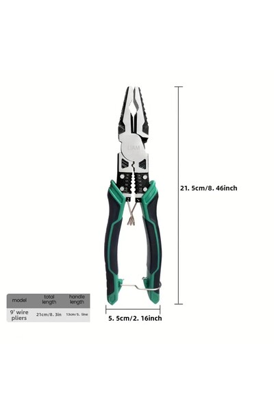 Choice1 كماشة أسلاك مقاس 9 بوصات كماشة قطرية متعددة الوظائف قواطع أسلاك أجهزة...