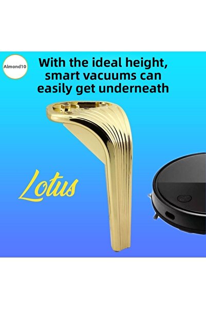 Badem10 Lotus Mobilier de lux Canapea Masuta de cafea Unitate TV Picioare 16 Cm Aur Aur Picioare de bază