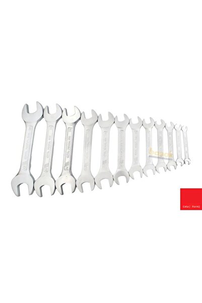 CETA FORM 6 - 32 Mm 12-Piece Open End Wrench Set with Cloth Bag B10-r12