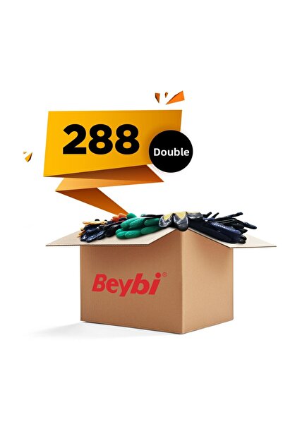 Beybi قفازات PN5 بوليستر محبوكة من النتريل 288 زوجًا (صندوق واحد)
