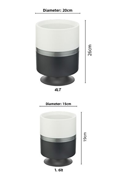 Nandy Home Vertical Standing Cord Model 2-Piece Flower Pot Set