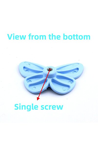 Badem10 Πλαστικό Butterfly Blue 10 τμχ Παιδικό δωμάτιο για κορίτσια αγόρια Κάλυμμα ντουλάπας Έπιπλα κουζίνας Συρτάρι λαβή