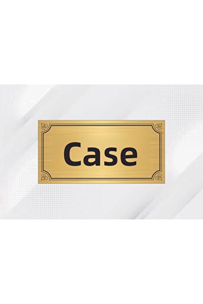 sıradışıhediyem 10 سم X 20 سم لوحة معدنية ذهبية مكتوب عليها كاسا