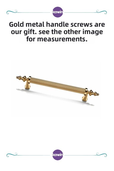 Kawin Mâner auriu din aur 192 mm cu șurub metalic - dulap, comodă, unitate, n...