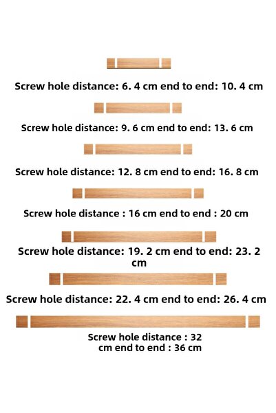 ARTI WOODS Λαβή ντουλαπιού, 192 mm, (19,2 CM), Λαβές ντουλαπιών κουζίνας, Ξύλινη λαβή, Λαβή συρταριού, Λαβή,