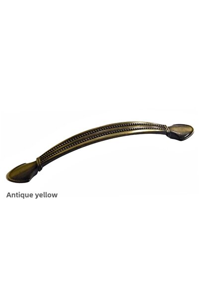 EYM Inci Furniture Cabinet Drawer Handle 128 Mm Antique Yellow