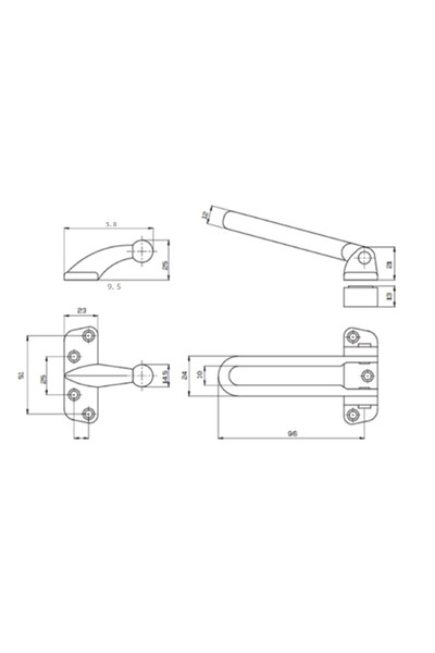 Kale Kilit مشبك أمان مع نفطة - عتيق