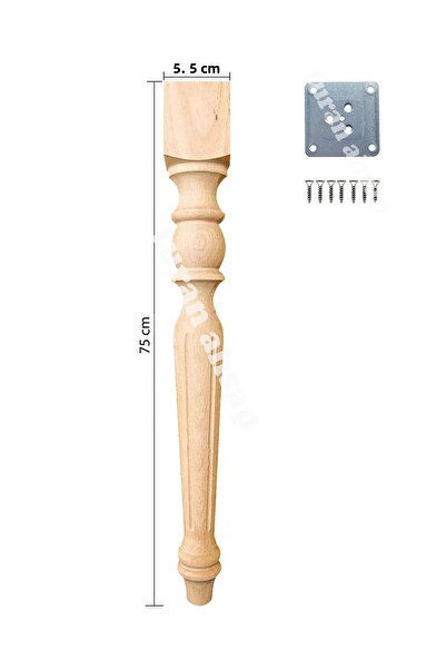 turanahşap Picioare de masă - Picioare de masă din lemn - Picioare de masă de bucătărie - Picioare de birou
