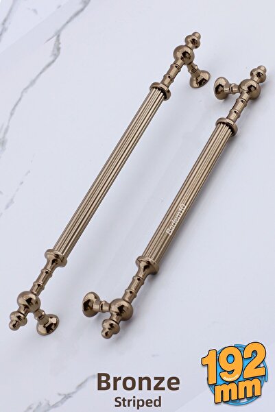 Badem10 Fate Bronze Metal Handle 192 Mm- 19.2 cm Furniture Kitchen Drawer Cabinet Cabinet Handles Handle Handle