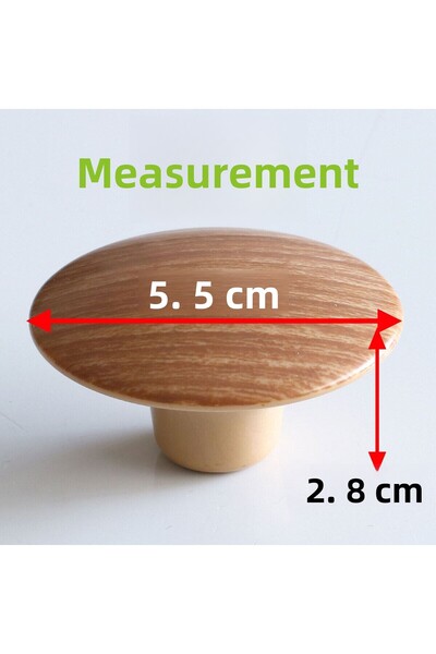 Badem10 Bohemian Plastic Button Handle (10 Pcs) Walnut Furniture Kitchen Drawer Cabinet Cabinet Handle Handle Handles