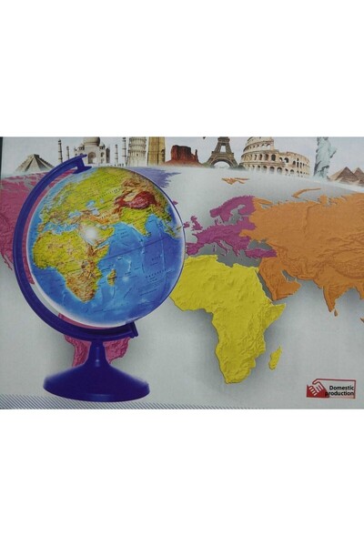 LRS STORE Illuminated Both Physical and Political Writable World Globe Atlas Map 30cm Largest Size