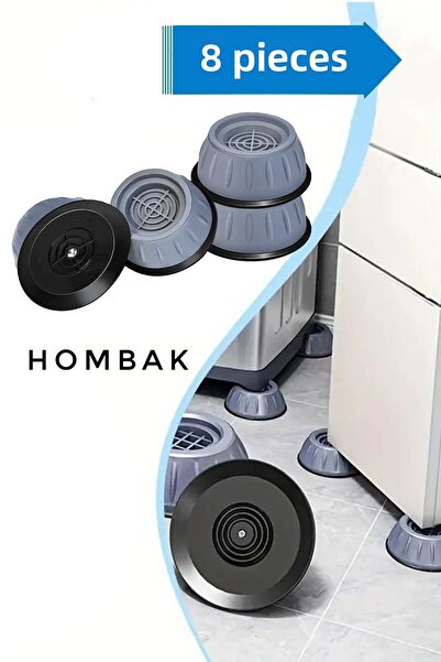 Hombak Picioare pentru electrocasnice albe cu 8 ventuze pentru mașină de spăl...